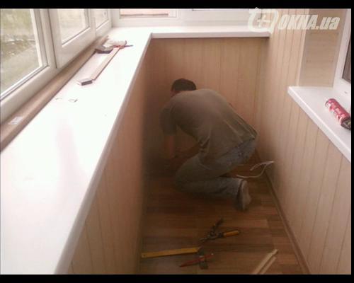 Балкон под ключ сотрудниками Оазис