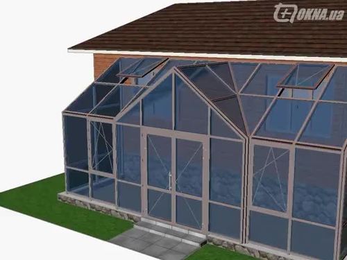 3D визуализации зимнего сада.