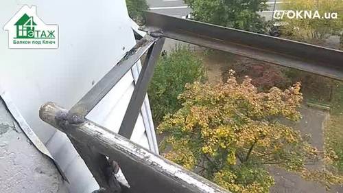 Расширение балкона по подоконнику видео 