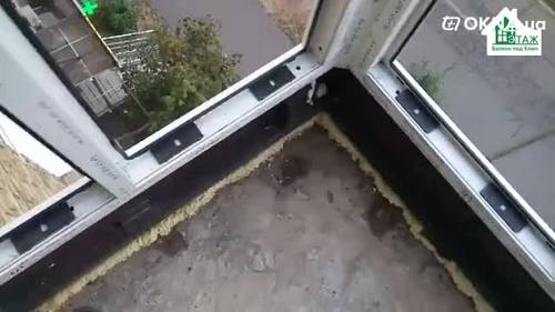 Французский балкон с крышей Киев видео © 4 Этаж Балкон под ключ Французский балкон с крышей Киев видео © 4 Этаж Балкон под ключ