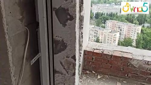 Алюминиевые двери на балкон Киев ул. Максимовича - ™ОКна5 Алюминиевые двери на балкон Киев ул. Максимовича - ™ОКна5