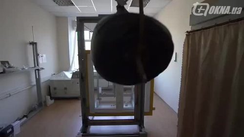 Испытание на прочность оконной конструкции из профиля VEKA Испытание на прочность оконной конструкции из профиля VEKA
